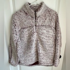Elodie Sherpa Quarter Zip Sweater Size M